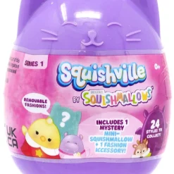 Promo 👍 Squishmallows Squishville! Series 1 Mini Plush Mystery Pack [1 RANDOM Figure + 1 Fashion Accessory] 👏