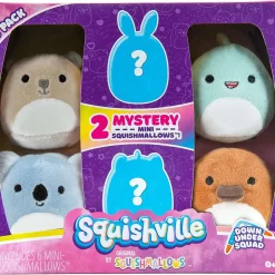 Promo 🎁 Squishmallows Squishville! Down Under Squad 2-Inch Mini Plush 6-Pack Set 🥰