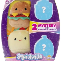 Flash Sale 🔔 Squishmallows Squishville! Scrumptious Squad 2-Inch Mini Plush 4-Pack Set 🌟