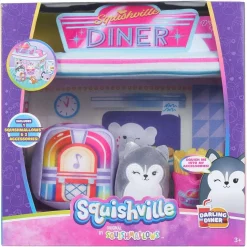 Hot Sale 🌟 Squishmallows Squishville! Darling Diner 2-Inch Mini Plush Playset 🥰