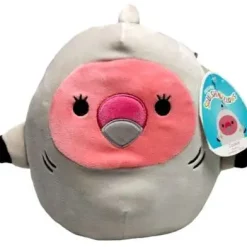 Cheapest ⭐ Squishmallows Cookie the Flamingo 8-Inch Plush [In Gordon Shark Costume] 🧨