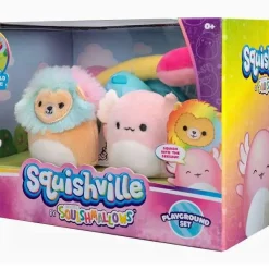 New 👍 Squishmallows Squishville! Playground 2-Inch Mini Plush Playset 🎁