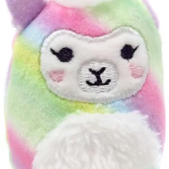 Hot Sale 🎉 Squishmallows Squishville! Rainbow Dream Squad Rainbow llama 2-Inch Mini Plush 😀