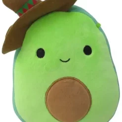 New 🛒 Squishmallows Austin the Avocado 7-Inch Plush [with Sombrero] 🤩