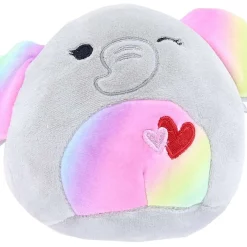 New 👏 Squishmallows Valentine Cherish the Elephant 5-Inch Plush 👍