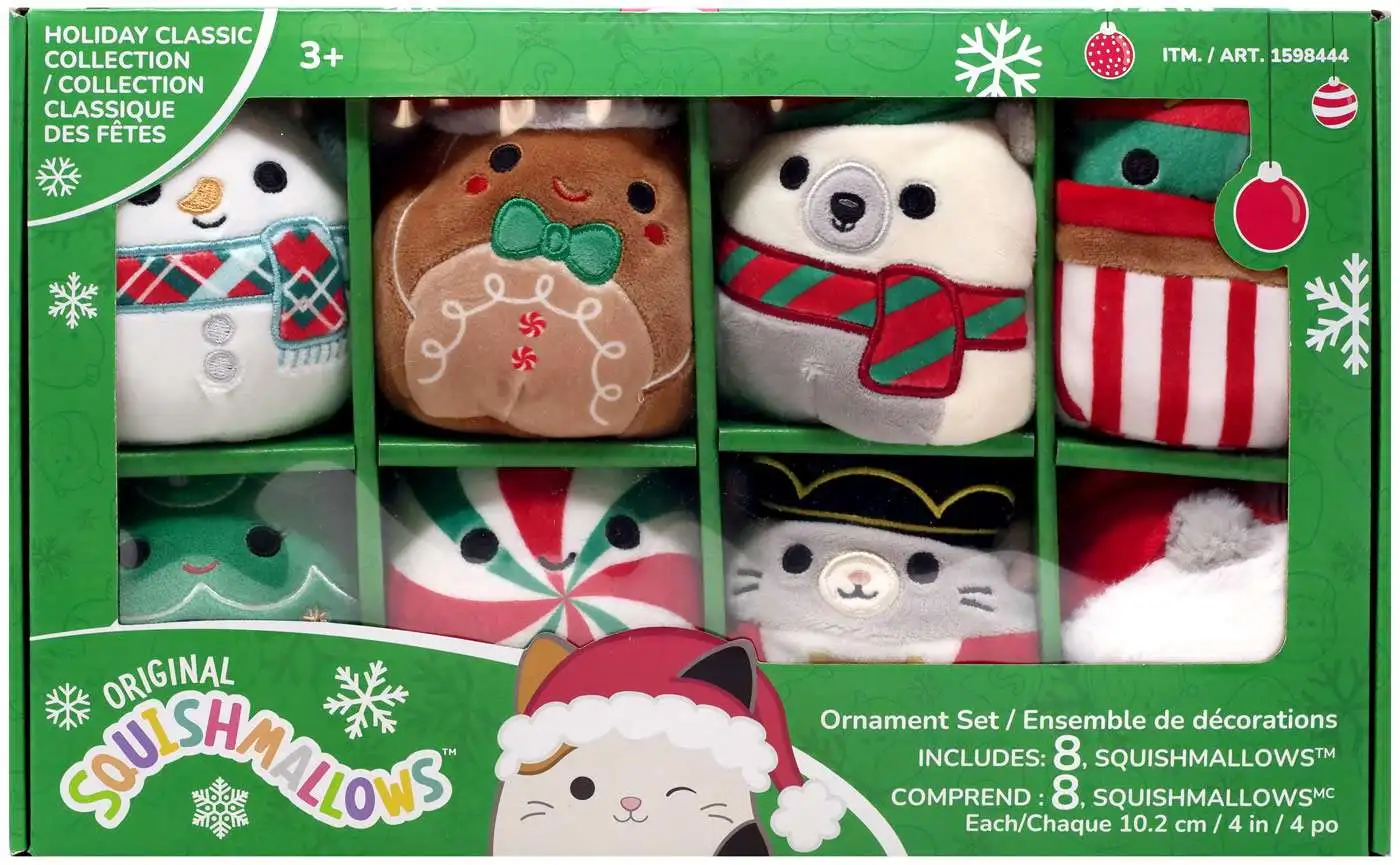 Outlet 🛒 Squishmallows Ornament Holiday CLASSIC Collection Exclusive 4-Inch Plush 8-Pack Set 🔥 3 Outlet 🛒 Squishmallows Ornament Holiday CLASSIC Collection Exclusive 4-Inch Plush 8-Pack Set 🔥