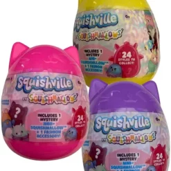 Best Pirce 👏 Squishmallows Squishville! Series 2 LOT of 3 Mini Plush Mystery Packs [RANDOM Colors] 👏