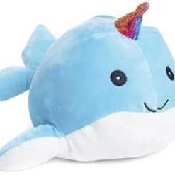 Deals 😍 Squishmallows Stackable Wally the Narwhal 12-Inch Plush 🔥