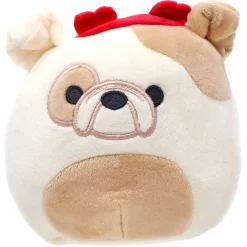Cheapest 🛒 Squishmallows Valentine Brock the Bulldog 5-Inch Plush 🥰