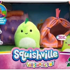 Deals 😀 Squishmallows Squishville! Camping Set 2-Inch Mini Plush Playset 🌟