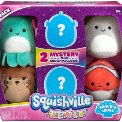Wholesale ๐ Squishmallows Squishville! Sealife Squad 2-Inch Mini Plush 6-Pack Set ๐คฉ